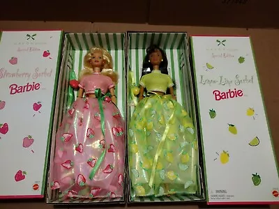 Barbie Avon Strawberry & Lemon-Lime Sorbet Doll-African American-NIB 20318 20317 • $49