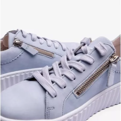 Gabor DOLLY Womens Comfortable Breathable Leather Lace Up Casual Trainers • £78.43