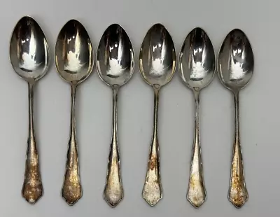 WMF 2100 Chippendale Pattern 800 Silver Polished Set Of 6 Teaspoons Flatware • $80