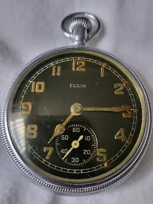 £75 • Buy WW2   Elgin Military Pocket Watch