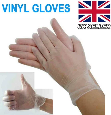 £1.95 • Buy Vinyl Disposable Gloves Powder Latex Free Strong Work Food Safe Salon Tattoo DIY