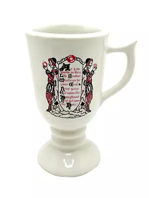 Vintage STERLING CHINA Irish Poem Mug Doughnut East Liverpool Ohio Cup 5 3/4  • $14.95