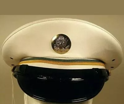 Hat Cap Kepi - US Army Military Police MP Enlisted Service Dress Whites Hat Cap • $65.49