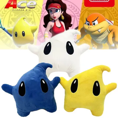 25cm Super Mario Bros Luma Star Plush Toys Soft Stuffed Doll Xmas Kids Gifts • £9.36