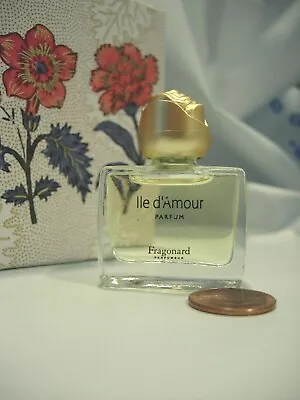 Womens Fragonard Ile D'amour Perfume Parfum 8 Ml Vanity Osmanthus Rose Musk • $36.99