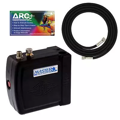 Master Airbrush MINI AIR COMPRESSOR KIT SET Hose Holder Hobby Cake Tattoo Nail • $49.99