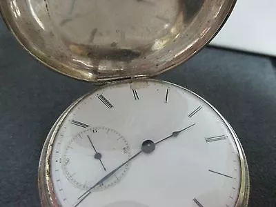       Vacheron - Geneva Silver Pocket Watch  Key Winding  • $700