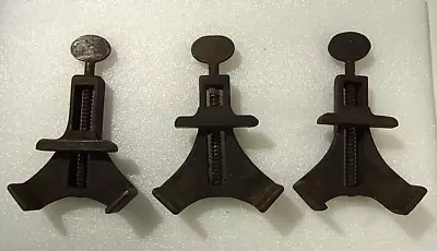 3 Vintage Mitre Corner Clamps Cast Iron William Marples Sheffield Woodworking • £10.50