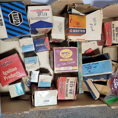 $80.98 • Buy Vintage Lot 35+ Items Parts Car Auto Brake Wheel Master Cylinder Kit Oil Filters