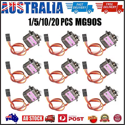 MG90S 9g Metal Gear Mini Rc Servo Digital Micro Servos Fits Car Boat Helicopter • $8.53