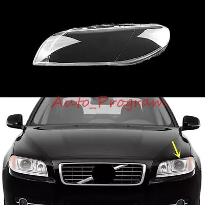 Left Side Headlight Clear Lens Replace Cover + Sealant For Volvo S80 2009-2015 • $108.10