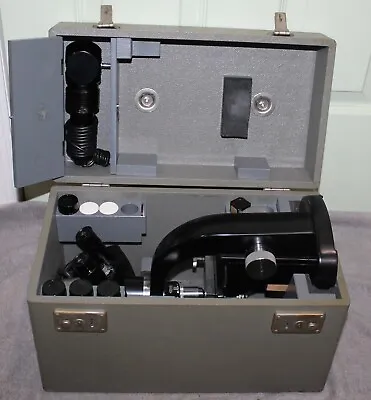 Vintage Leitz Wetzlar Binocular Microscope 4 Objectives Lighted W/case • $399.99