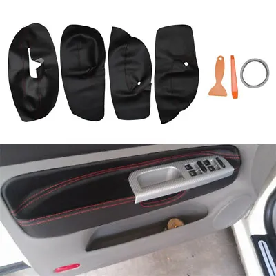 For VW Bora Jetta Golf MK4 4*Black With Red Line Door Armrest Panel Replace Trim • $35.94