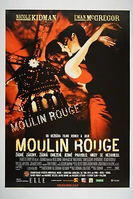 MOULIN ROUGE! 23x33 Original Czech Movie Poster 2001 KIDMAN MCGREGOR LUHRMANN • $37.54