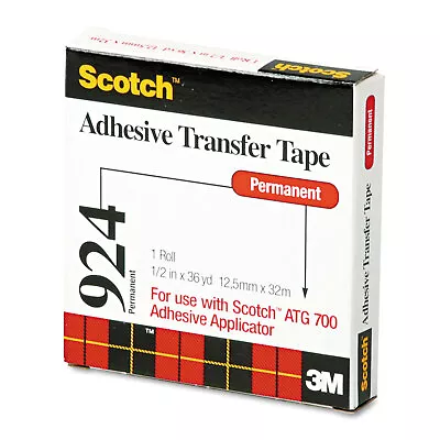 Scotch Adhesive Transfer Tape 1/2  Wide X 36yds 92412 • $15.37