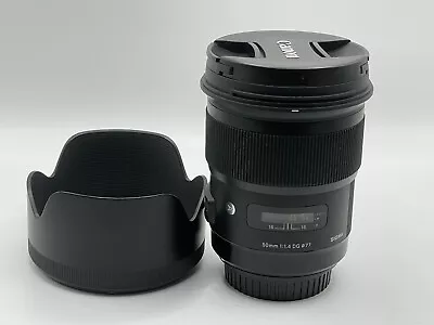 SIGMA For CANON 50mm 1:1.4 DG HSM ART LENS - 50 Mm F/1.4 A - VERY GOOD • £388