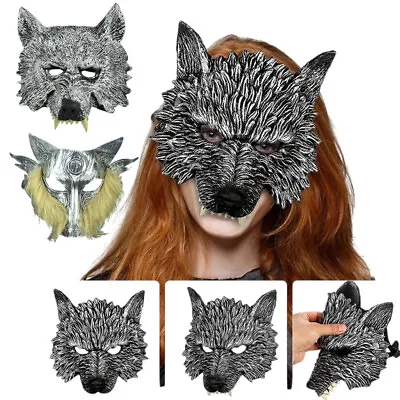 £4.99 • Buy Face Mask Animal Wolf Mask Werewolf Mask For Birthday Stage Performances CY