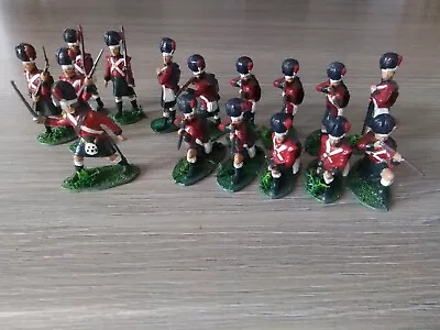 Airfix 1 32 Soldiers Napoleonic / Waterloo 16 Painted British Highland Infantry • £34.50