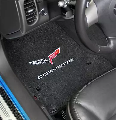 LLOYD FLOOR MATS Ebony ULTIMATS™ 60 Years Logo Silver CORVETTE Letters - 2013 C6 • $182.99