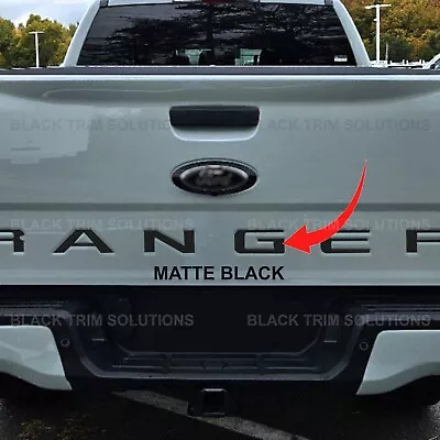 Matte Black Tailgate Insert Decals Letters Stickers For Ford Ranger 2019-2023 • $9.99