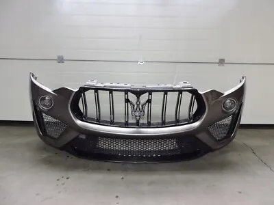 MASERATI LEVANTE GRANSPORT TROFEO FRONT BUMPER With GRILLE CARBON ! • $5000