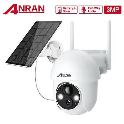 £69.99 • Buy 3MP CCTV Outdoor Security Camera WiFi Solar Battery Powered Energy Wireless Home