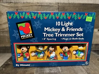 VTG Disney Christmas Tree String Lights Mickey Mouse Goofy Donald  New In Box • $25