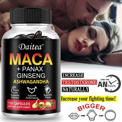 MACA ROOT 10000 MG Capsules ( Lepidum Mayenil ) 120 Capsules Korean Ginseng • $10.72