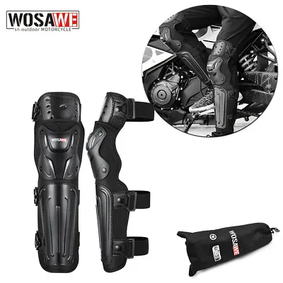 WOSAWE Adult Motorcycle Knee Pads Protector Shock-protection Motocross Leg Guard • $39.34