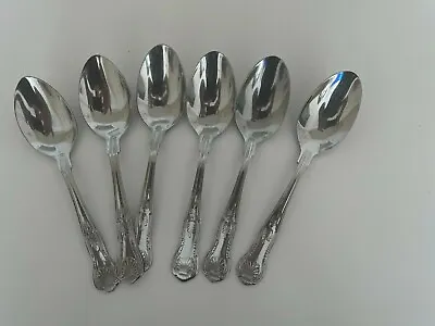 £5.99 • Buy  Stainless Steel  Serving/dessert Spoons Kings Pattern - Hardly Used 6pcs