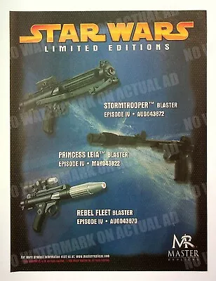 Star Wars Blaster Models Master Replicas 2005 Print Magazine Ad Poster ADVERT • $7.99