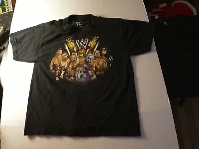 Vintage WWE WrestleMania T-Shirt Boys Medium Triple H Cena Undertaker Miz GC • £11.88