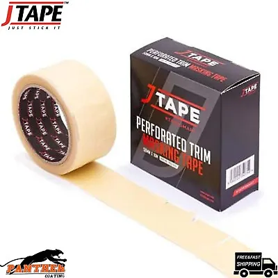 J Tape Masking Tape Perforated Trim  50mm - Protects Car Trim When Spraying  • £16.75