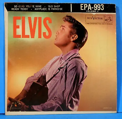 Elvis Presley  Elvis Vol Ii  7  Ep 1956 Epa 993 Original Plays Great! Vg/vg+!! • $42.99