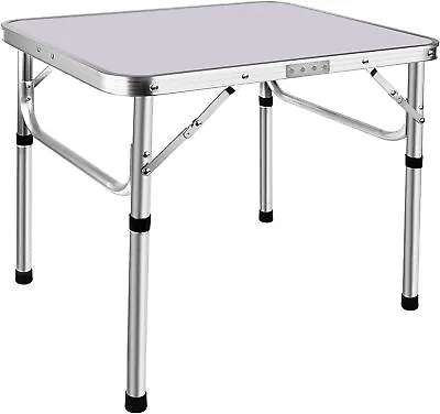£19.89 • Buy New Folding Camping Table Aluminium Picnic Portable Adjustable Party Bbq Outdoor