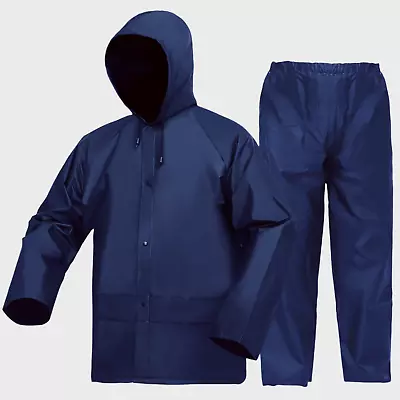 Rain Suits For Men Ultra-Lite Waterproof Protective Rain Coat Rain Gear Workwear • $29.99