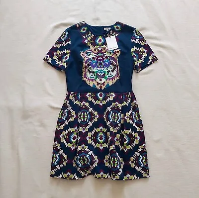 Manoush BNWT Dress Pockets Short Sleeves Embroidery Cost 365€ UK 10 FR 38 US 6 • £85
