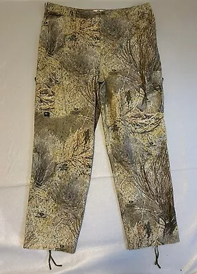 Mossy Oak Brush Camo Camouflage Mens XL Explorer Midweight Cargo Pant Hunting • $27.50