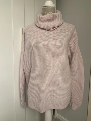 £28 • Buy Boden Baby Pink Chunky Knit Roll Neck Jumper Size S,  90% Wool 10% Cashmere