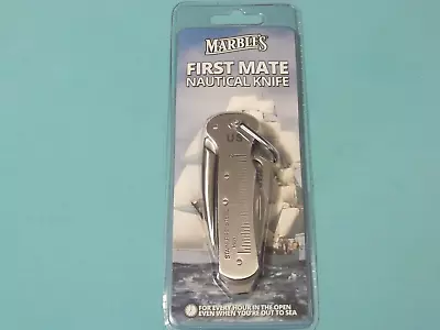 Marbles MR405 FIRST MATE NAUTICAL KNIFE Stainless Marlin Spike 3 3/4  Closed NEW • $13.94