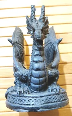 $8.95 • Buy Medieval Black Dragon Tea Light Candle Holder 3x4x4.25  Mystical Creature