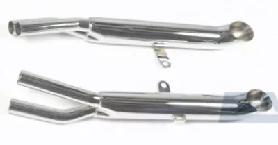 MAC 1977-1978 CB750K Four Chrome Turnout Exhaust Muffler Slip On Pipes * • $349.99