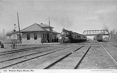 J44/ Mexico Missouri Postcard C1910 Wabash Railroad Depot 290 • $16.10