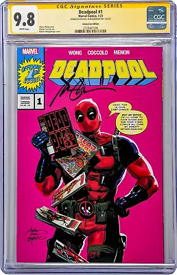 Marvel Deadpool #1 GalaxyCon Edition CGC SS 9.8 NM/Mint Signed Albuquerque • £101.33