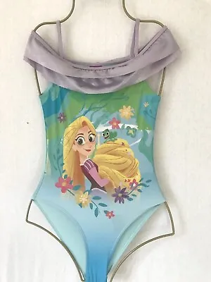 £4.95 • Buy Girls Turquoise Mix DISNEY Princess Swimsuit Age 7-8 Years - Character Costume 