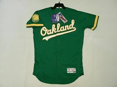 AUTHENTIC MAJESTIC 52 2XL TBTC OAKLAND A'S ATHLETICS FLEX BASE Jersey • $257.93