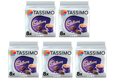 Tassimo Hot Chocolate Pods Cadbury Hot Chocolate 5 X 8 Pods 40 Drinks • £16.99