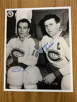 Maurice & Henri Richard Signed Autographed Montreal Canadian 8x10 Photo With COA • $375