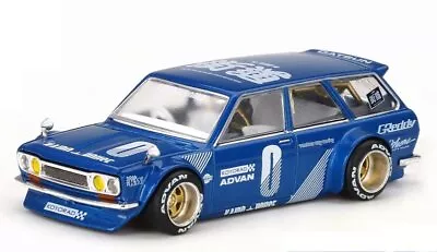 DATSUN 510 Wagon RHD - KAIDO HOUSE - Blue - Mini GT 1:64 • £23.19