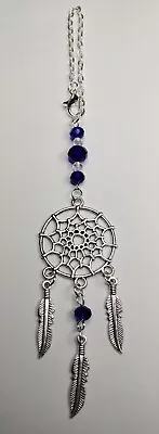 Handmade Car Rear View Mirror Charm Dreamcatcher Crystal Glass Beads • £4.45